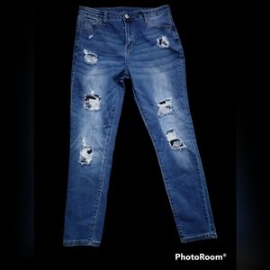 Jeans with Camo Patches Size Large (29/30; 8-10)